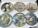 Six Royal Doulton Bird Plates - COA Collector Plates - Will not be shipped - con 427
