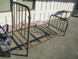 Complete Single Brass Bed - Will not be shipped - con 699