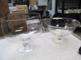 Two Princess House Crystal Bowls - Will not be shipped - con 757