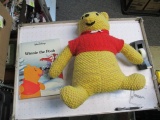 Vintage Hand Woven Winnie The Pooh with Vintage Book - con 672