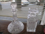 Two Assorted Crystal Decanters - 11