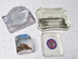 5 Vintage Paperweights - con 672