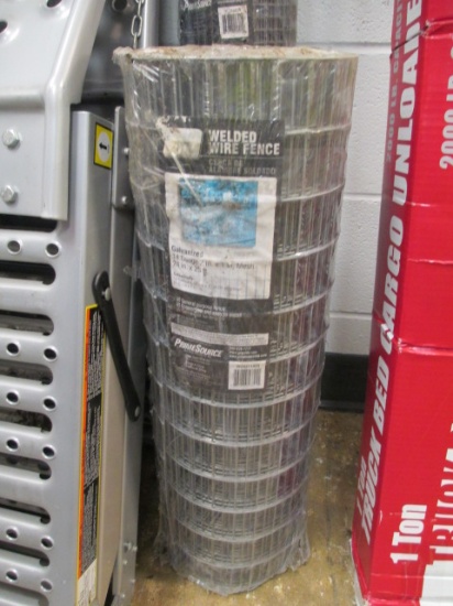 Galvanized Welded Wire Fence - 14 Gauge - 2x1 Mesh - 24"x25ft - - Will not be shipped - con 476