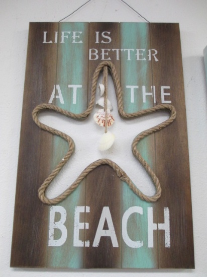 Beach Sign - 23x16- Will not be shipped - con 312