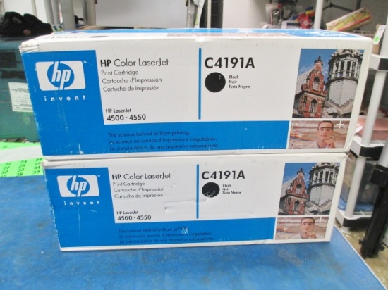 2 HP Color Laserjet Print Cartridges - c4191a - Will not be shipped - con 649