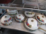6 pc Enamel Cook-Ware - Will not be shipped - con 326