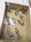 Lot of 9 Pewter Figurine - con 3