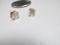 14k Gold and Stone Earrings - con 668