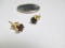 14k Gold and Stone Earrings - con 668