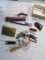 Box of Vintage Collectibles with 2 Silver Coins - con 672