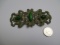 Vintage Ornate Belt Buckle with Jade Stones - con 754