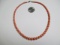 Vintage Angelskin Coral Necklace - con 754