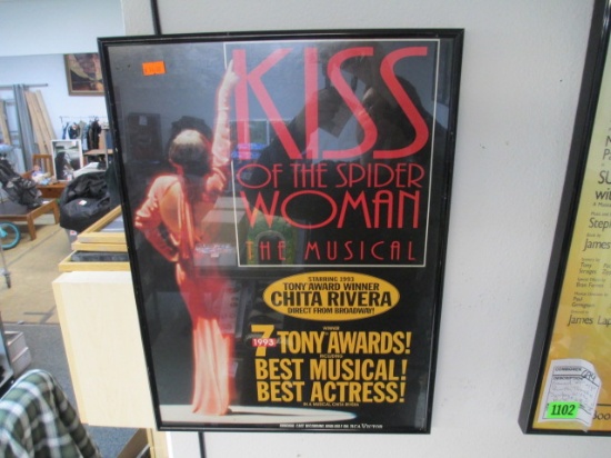 Framed 14x19 Broadway Musical - Kiss of the Spider Woman - Will not be shipped - con 694