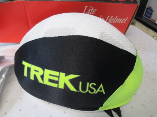 Trek USA Lite Bike Helmet - Med Black with Yellow - con 476