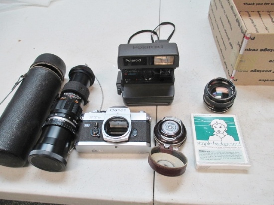 Lot of Vintage Cameras and Lens - con 803