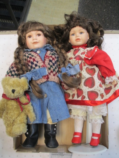 Two Porcelain Dolls - Karen #815 - Will not be shipped - con 694