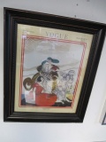 Framed 12x14 Vogue March 1921 - Will not be shipped - con 694