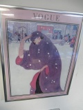Framed 31.5x14 Vogue November 1920 - Will not be shipped - con 694