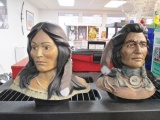 Two Native American Busts - 11