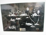1970's Picture From Siagon Vietnam - Mother of Pearl - 24x16- Will not be shipped - con 803