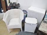 Wicker Chair and Baskets - Will not be shipped - con 801