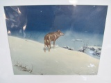 Copyright 1925 Wolf in Winter - 20x16 - Will not be shipped - con 672