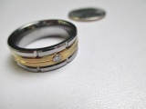 Men's Size 10.5 Tungsten Carbide Ring - con 668