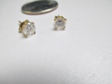 14k Gold and Stone Earrings - con 668