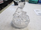 Vintage Crystal D'Arques Lead Crystal Lion and Cub - Will not be shipped - con 672