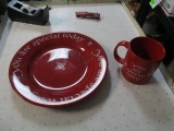 Vintage You Are Special - Red Plate and Mug - Will not be shipped - con 672