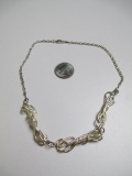 .925 Stamped Silver Necklace with Lobster Clasp - con 754