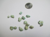 34.25 cts Sleeping Beauty Rough Turquoise Nuggets - con 754