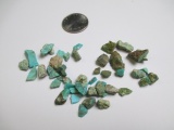 70.50 cts Kingman Rough Turquoise Nuggets - con 754
