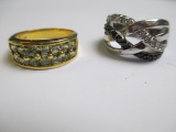 Two Designer Rings - Stamped - con 754