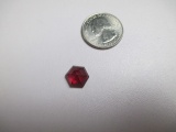 7.5cts Natural Blood Red Ruby Octagon cut - con 583