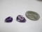 Natural Amethyst 2.35 cts 1.08cts Pearl Cut Gemstones - from Pawn - con 583