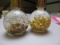 Two Vials of Gold Flakes and Gold Nugget - con 555