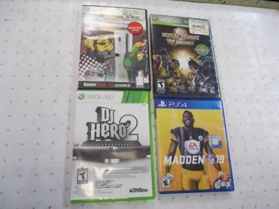 Xbox 360 and 1 Ps4 Games - con 801