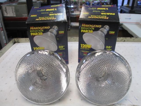 Two Halogen Light Bulbs - 120w, and 50w