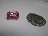 5.46 cts Natural Pink Morganite Cushion Cut Gemstone - Earth Mined - Origin Brazil - con 583