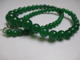 Jade Bead Necklace from China - con 583