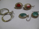 Three Pair of Sterling Silver Earrings - con 3