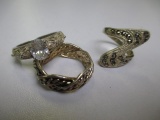 Lot of 3 Rings - Size 9,9, 8 - con 3