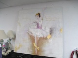 Large Ballerina Painiting 48x48 - Will not be shipped - con 476
