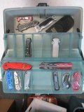 13 Knives and Tackle Box - Will not be shipped -con 555