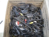 Box of Computer and Adapter Cords - con 39