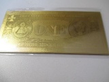24k Gold Layered US Currency - con 346