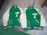 Two Large Tumbwater Letterman Jackets - con 802