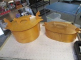 Two Wooden Baskets - Will not be shipped - con 802