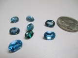 Eight London Blue Topaz Gemstones 10.23 Tcw From Pawn - con 583